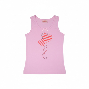 Dívčí spodní košilka tílko Wolf - srdíčka