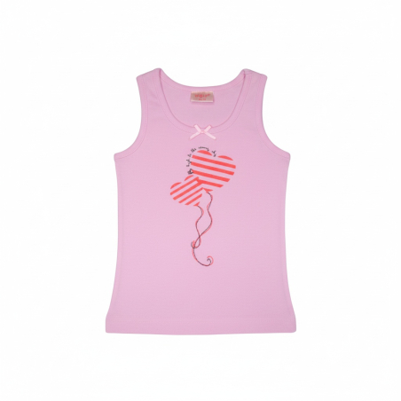 Dívčí spodní košilka tílko Wolf - srdíčka