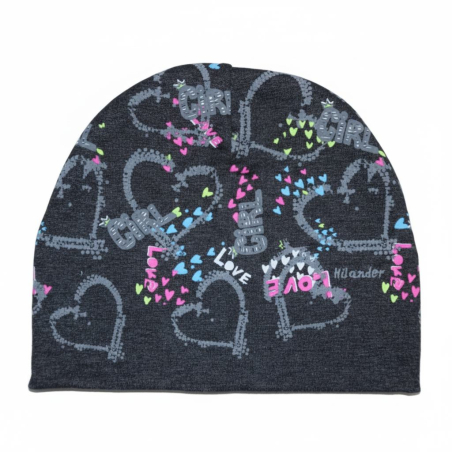 Dívčí jarní čepice srdíčka 3-7 let HILANDER
