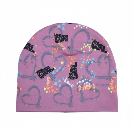 Dívčí jarní čepice srdíčka 3-7 let HILANDER