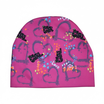 Dívčí jarní čepice srdíčka 3-7 let HILANDER