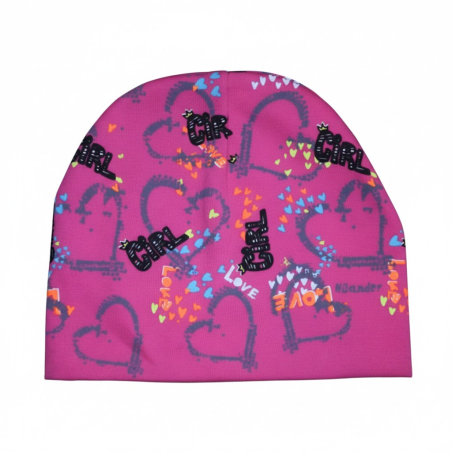 Dívčí jarní čepice srdíčka 3-7 let HILANDER