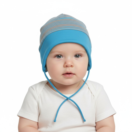 Kojenecká čepička proužek vel.1-2 roky