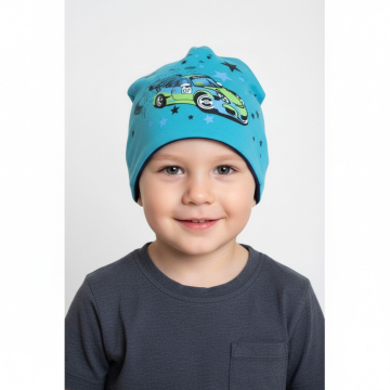 Chlapecká jarní čepice auto vel. 1-2 roky