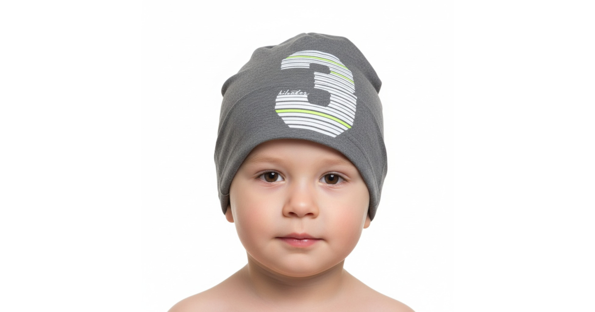 Chlapecká jarní čepice prodloužená vel. 4 -12 let