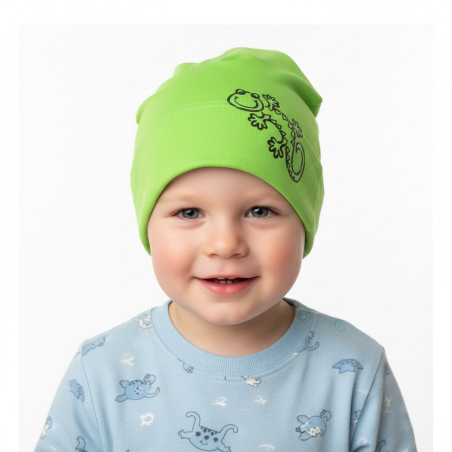 Chlapecká jarní čepice YETTY ještěrka  vel.45-48