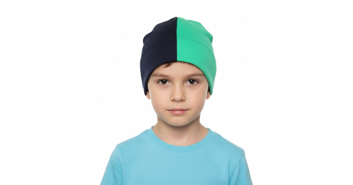 Čepice jarní PLETEX  vel. 50-56 zelená