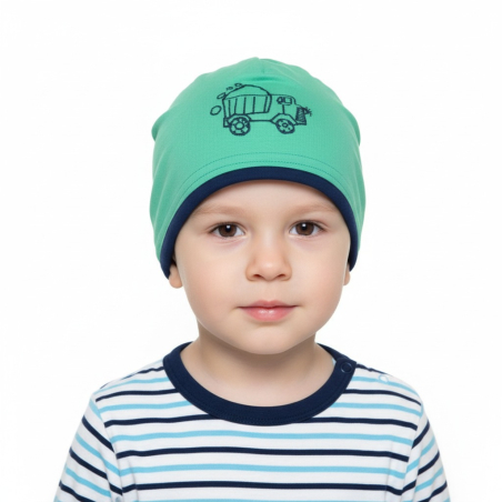 Chlapecká čepice PLETEX s lemem auto