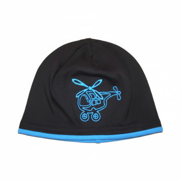 Chlapecká čepice PLETEX s lemem vrtulník