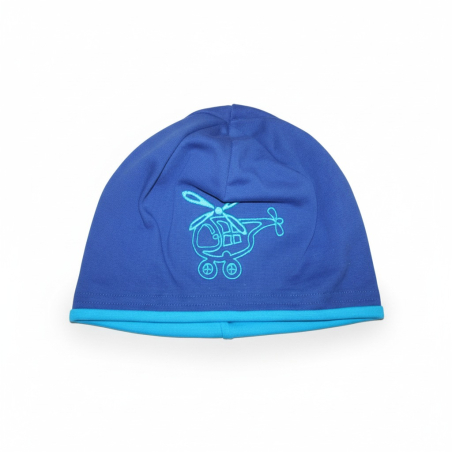 Chlapecká čepice PLETEX s lemem vrtulník