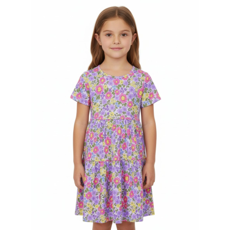 Letní dívčí šaty s květinovým vzorem – vzdušné a pohodlné