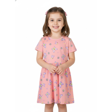 Letní dívčí šaty motýlkové – hravý design pro malé slečny