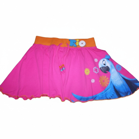 Dívčí letní sukýnka s papouškem RIO – krásně se točí!