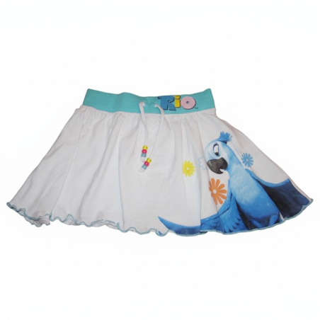 Dívčí letní sukýnka s papouškem RIO – krásně se točí!