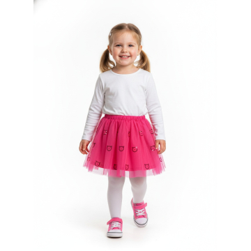 Dívčí letní sukýnka TUTU s flitrovými kočičkami – lehká a stylová