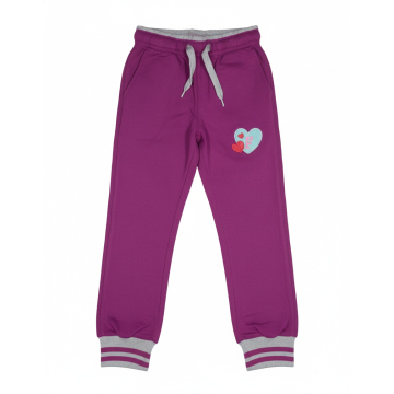 Dívčí tepláková souprava se srdíčkem - Bavlna, pohodlí