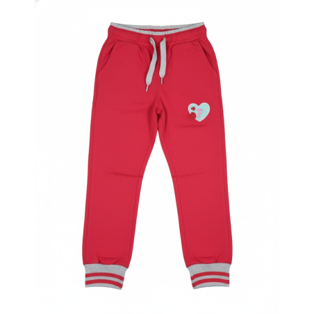 Dívčí tepláková souprava se srdíčkem - Bavlna, pohodlí
