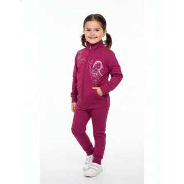 Dívčí tepláková souprava s holčičkou Wolf