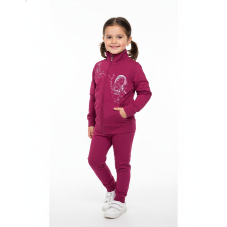 Dívčí tepláková souprava s holčičkou Wolf