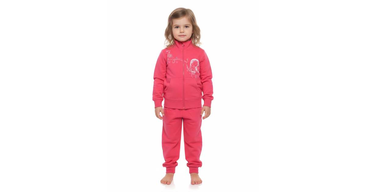 Dívčí tepláková souprava s holčičkou Wolf