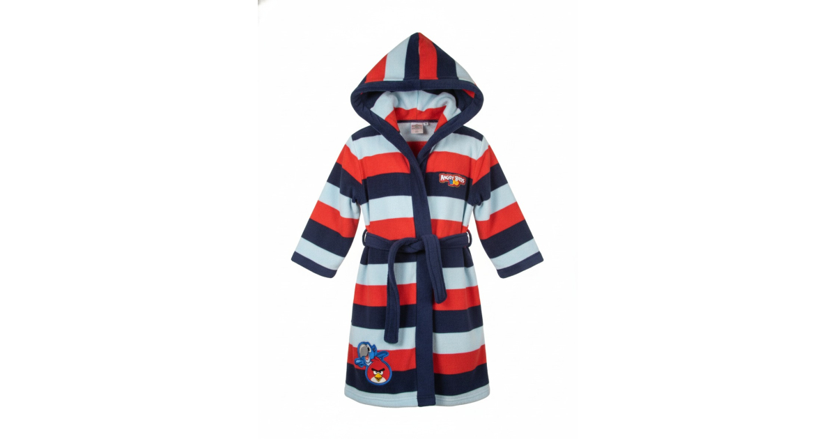 Fleecový dětský župan Angry Birds Rio - teplý a měkký s kapucí, ideální dárek