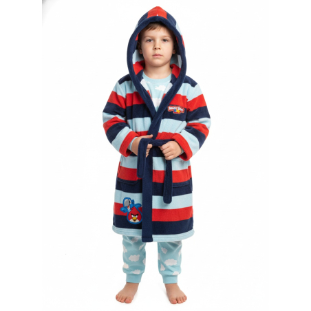 Fleecový dětský župan Angry Birds Rio - teplý a měkký s kapucí, ideální dárek