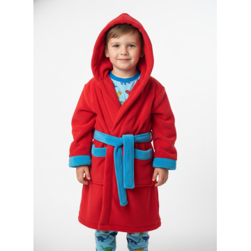 Dětský župan Wolf – Lehký a teplý s kapucí a kapsami