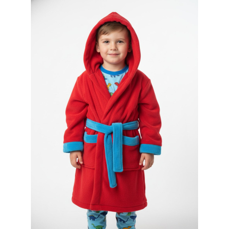 Dětský župan Wolf – Lehký a teplý s kapucí a kapsami