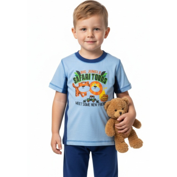 Chlapecké Safari Pyžamo pro Dobrodružné Noci na léto