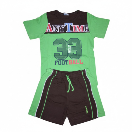 Letní pyžamo pro kluky -  Sportovní komplet s číslem, kraťasy na gumu.