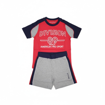 Letní pyžamo pro kluky -  Sportovní komplet s číslem, kraťasy na gumu.