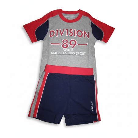 Letní pyžamo pro kluky -  Sportovní komplet s číslem, kraťasy na gumu.