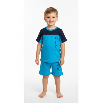 Letní pyžamo pro kluky -  Sportovní komplet s číslem, kraťasy na gumu.