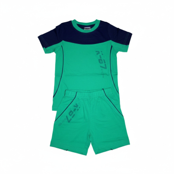 Letní pyžamo pro kluky -  Sportovní komplet s číslem, kraťasy na gumu.
