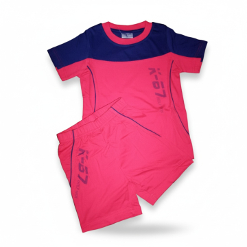 Letní pyžamo pro kluky -  Sportovní komplet s číslem, kraťasy na gumu.