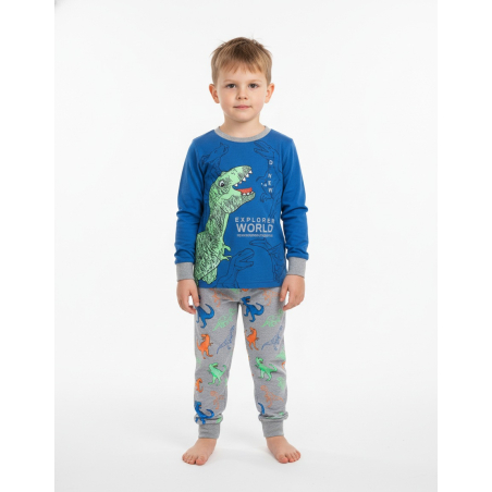 Chlapecké pyžamo s dinosaury | 100% bavlna | Pohodlné