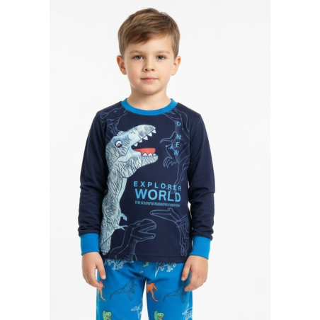Chlapecké pyžamo s dinosaury | 100% bavlna | Pohodlné