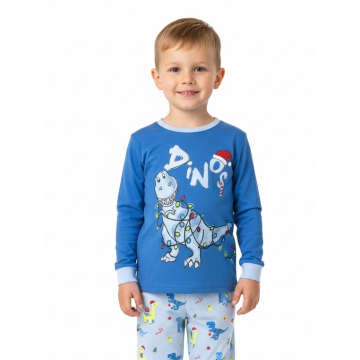 Chlapecké pyžamo s dinosauřími motivy - svítící obrázek