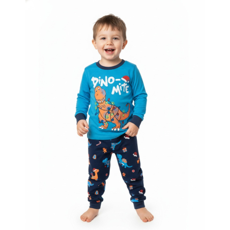 Chlapecké pyžamo s dinosauřími motivy - svítící obrázek
