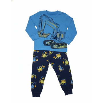 Chlapecké pyžamo s bagrem – svítící ve tmě | Kugo BAGR