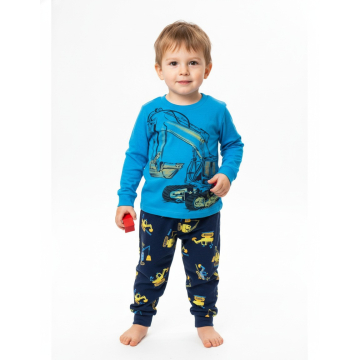 Chlapecké pyžamo s bagrem – svítící ve tmě | Kugo BAGR