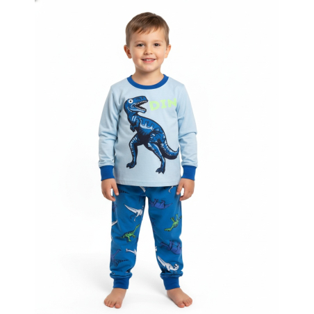 Chlapecké pyžamo s dinosaury | 100% bavlna | Pohodlné