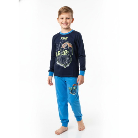 Chlapecké pyžamo se sluchátky | 100% bavlna, svítí ve tmě