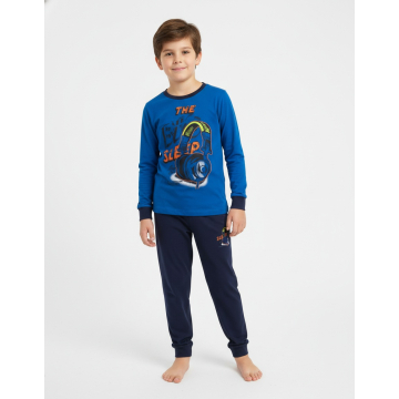 Chlapecké pyžamo se sluchátky | 100% bavlna, svítí ve tmě