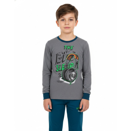 Chlapecké pyžamo se sluchátky | 100% bavlna, svítí ve tmě