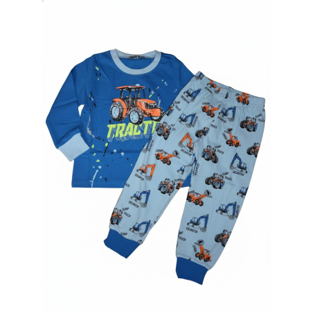 Chlapecké pyžamo s traktorem – svítící potisk | 100% bavlna