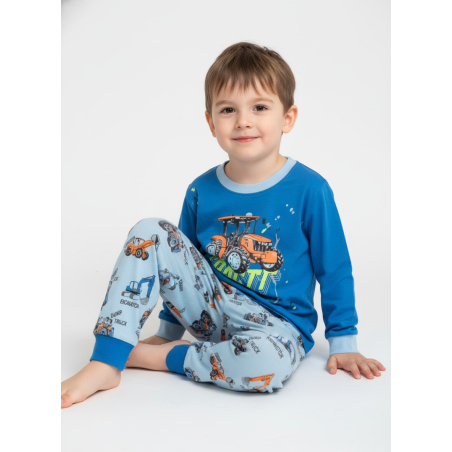 Chlapecké pyžamo s traktorem – svítící potisk | 100% bavlna