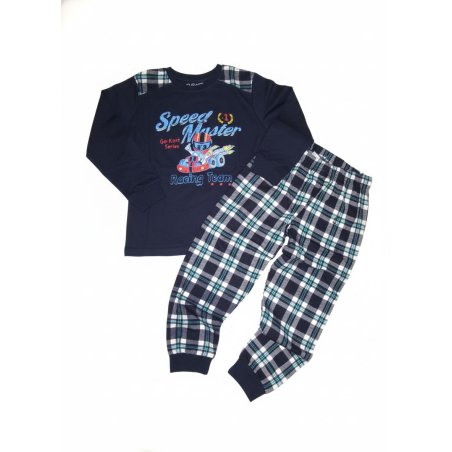 Chlapecké pyžamo Formule 100% bavlna | Pohodlné pyžamo se závodním autem