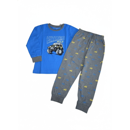 Chlapecké pyžamo Wolf s autem JEEP | 100% bavlna pro děti