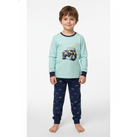 Chlapecké pyžamo Wolf s autem JEEP | 100% bavlna pro děti